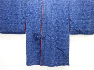 亀甲に草花模様道中着